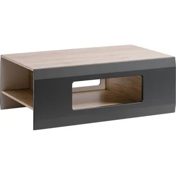 ImportWorld Konferenční stolek Massimo (Barva: Grafit - bílá)