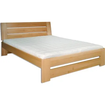 Postel ImportWorld Dřevěná postel 140x200 buk Molly (Barva dřeva: Šedá)