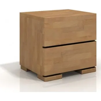 ImportWorld Noční stolek Elisabeth High 2S, buk masiv (Barva dřeva: Bílá)