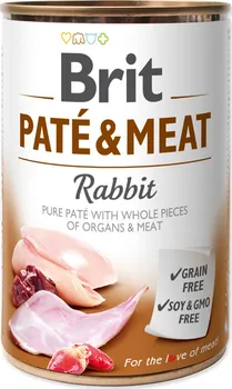 Krmivo pro psa Brit Paté & Meat Rabbit 400 g