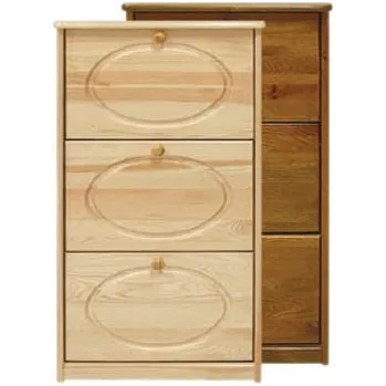 Nábytek ImportWorld Botník Kryštof bez drážky - v115 x š58 x h29 cm (Barva dřeva: Bílá)