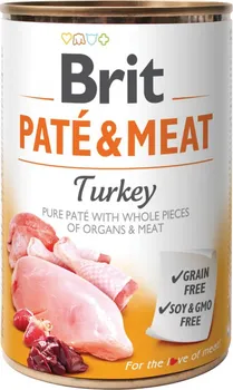 Krmivo pro psa Brit Paté & Meat Turkey 400 g