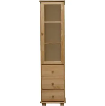 Knihovna ImportWorld Vitrína Dalibor - v190 x š40 x h42 cm (Barva dřeva: Borovice)