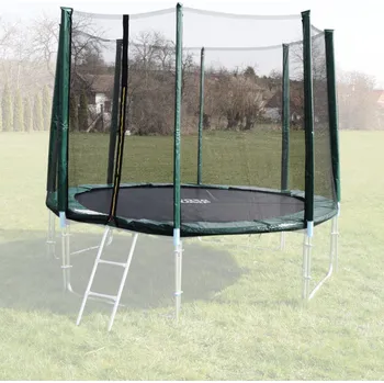 Příslušenství k trampolíně GoodJump Ochranná síť na trampolínu 366 cm - PVC - na 8 trubek- zelená