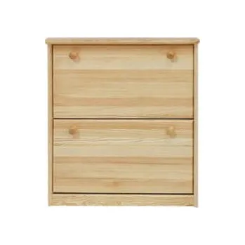 Nábytek ImportWorld Botník Jolana - v98 x š72 x h29 cm (Barva dřeva: Šedá)