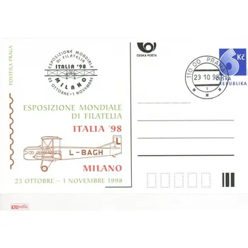 Poštovní známka Česká pošta (1998) CDV 32 O - P 39 - Milano 98 - razítko + kašet