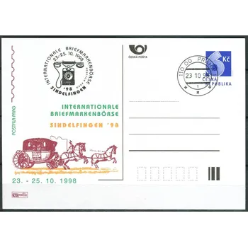 Poštovní známka Česká pošta (1998) CDV 32 O - P 40 - Sindelfingen 98 - razítko + kašet