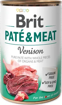 Krmivo pro psa Brit Paté & Meat Venison 400 g