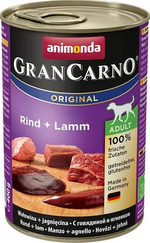 Krmivo pro psa Animonda Gran Carno Adult konzerva hovězí/jehněčí 6 x 400 g
