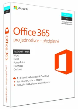 Microsoft Office 365 pro jednotlivce CZ QQ2-00602