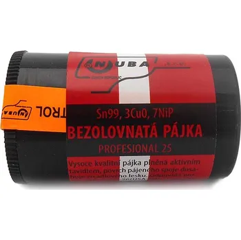 Pájecí cín Sn99, 3Cu0, 7NiP - 25g NUBA P1/25N