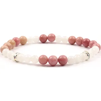 Náramek Moni - dámský náramek rodonit měsíční kámen