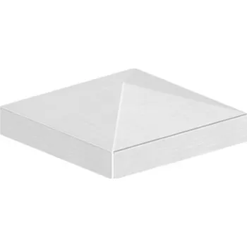 brána Feldmann Nerezová krytka na sloupek - ukončení, stříška 165-50V2AG, 50x50 mm, ocel AISI304 brus