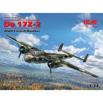 Plastikový model ICM 1/72 Dornier Do 17Z-2 Finnish WWII Bomber