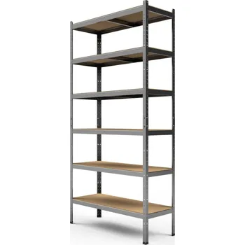 Dílenský regál ImportWorld Kovový regál Standard II. 220x90x45 cm - 6 polic