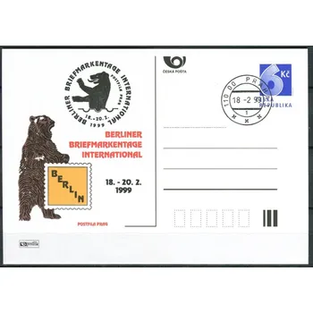 Poštovní známka Česká pošta (1999) CDV 32 O - P 43 - Berlin - razítko + kašet