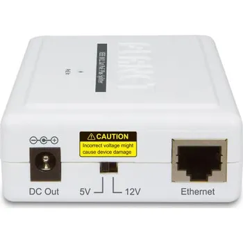 PoE injektor POE-161S PoE splitter, IEEE802.3at, DC 5V/12V, Gigabit
