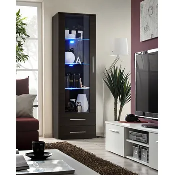 Obývací stěna ImportWorld Vitrína Banard I, wenge/wenge