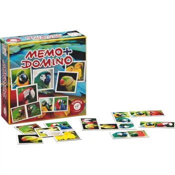 Pexeso Piatnik Pexeso&Domino Papoušci