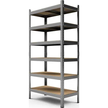 Dílenský regál ImportWorld Kovový regál Hard II. 220x150x50 cm - 6 polic