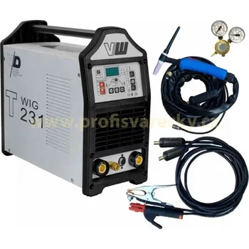 Svářečka VECTOR WELDING Set 1 VECTOR DIGITAL T231 + hořák TIG + sv. kabel