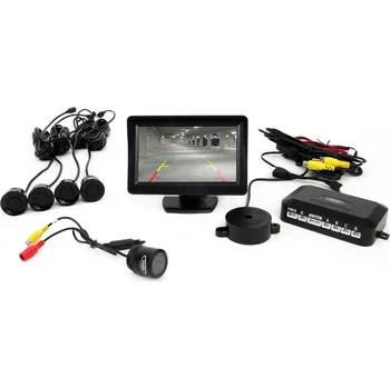 Parkovací asistent Parkovací asistent 4 černé senzory TFT 4.3 's kamerou pro noční vidění 301 (01580)