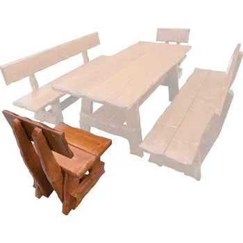 Postel ImportWorld Zahradní židle smrk masiv Gabča v94 x š55 x h53 cm (Barva dřeva: Ořech + lak)