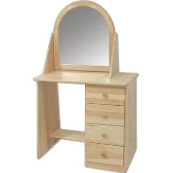 Nábytek ImportWorld Toaletní stolek se zrcadlem Maximus v140 x š85 x h48 cm (Barva dřeva: Dub)