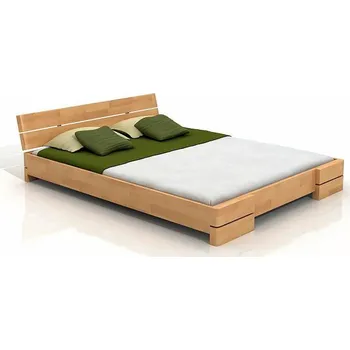 Postel ImportWorld Postel Elisabeth 200x200 cm, buk masiv (Barva dřeva: Ořech, Rošt varianta: Lamelový rošt)