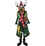 EuroPalms Sob v kabátu kovový zelený…