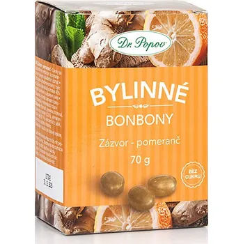 Bonbon Dr.Popov Zázvor a pomeranč 70 g