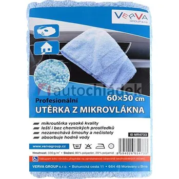 Utěrka VERVA GROUP Utěrka z mikrovlákna 60x50 cm, 330 g/m2 modrá