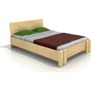 Nábytek ImportWorld Postel Gertrud High 140x200 cm, borovice masiv (Barva dřeva: Přírodní, Rošt varianta: Lamelový rošt)