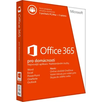 MS Office 365 Home Premium pro domácnost CZ