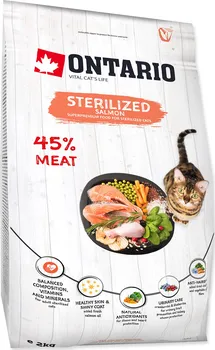 Krmivo pro kočku Ontario Cat Sterilised Salmon