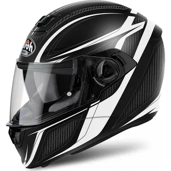Airoh Storm Sharpen černá/bílá Helma na motorku Airoh Storm Sharpen černá/bílá