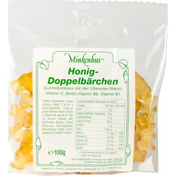 Bonbon Želatinové bonbóny medvídci s medem a vitamíny Minkenhus® 100 g