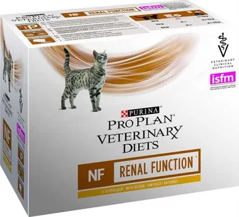 Krmivo pro kočku Purina Purina Pro Plan Veterinary Diet Feline NF Renal Function Chicken 10 x 85 g