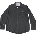 Košile pánská Wrangler dlouhý rukáv Stretch Twill - černá Velikost: M