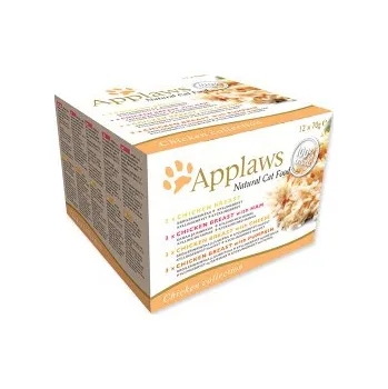 Krmivo pro kočku Konzervy APPLAWS Chicken Selection Multipack 12 x 70 g