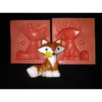 Formička Silikonová formička liška velká 3043