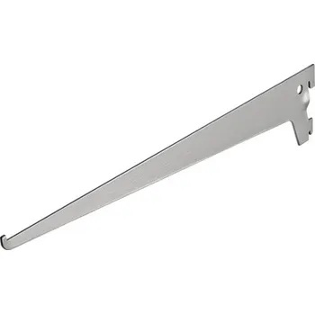 Nábytkové kování Konzola 1 drážky, D 400 mm, stříbrná