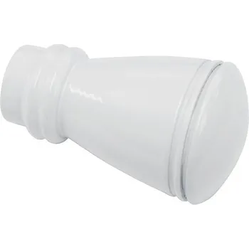 Nábytkové kování Koncovka Chicago Siro, bílá, Ø 20 mm, 2 ks v balení