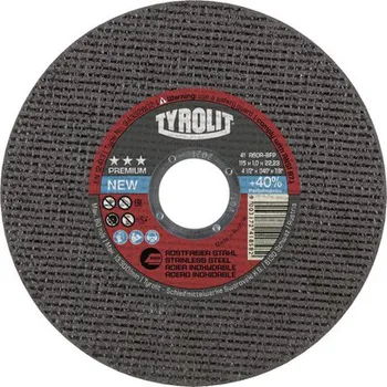 Řezný kotouč Řezný kotouč TYROLIT Premium Ø 125x0,75, supertenký, nerez, +40%