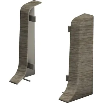 soklová lišta Koncovky L+P ke kanálkové liště, KSL50, akát vintage, 50 mm