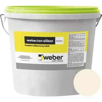 Fasádní barva Fasádní nátěr WEBER.TON silikon 25 kg ZL00 žlutá