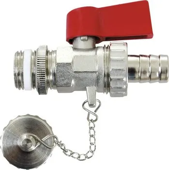 Ventil Kulový kohout vypouštěcí s teflonovovým krytem 1/2", niklovaný