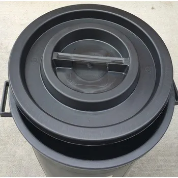 Odpadkový koš Víko na kontejner 75 l černé