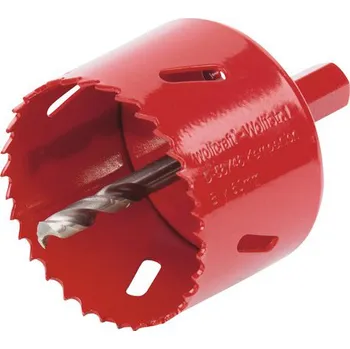 Pilová děrovka Bimetalový vykružovák Wolfcraft Ø 60 mm, včetně trnu a násady