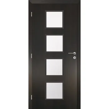 Interiérové dveře Interiérové dveře Solodoor Zenit 23 prosklené 60 L fólie wenge (VÝROBA NA OBJEDNÁVKU)